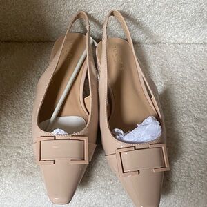 Torgeis Janessa Women's Nude Slingback Heels